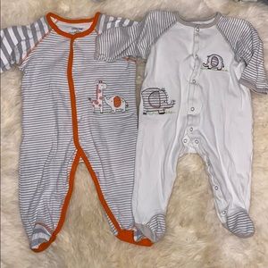 Two Little Me Elephant footies
